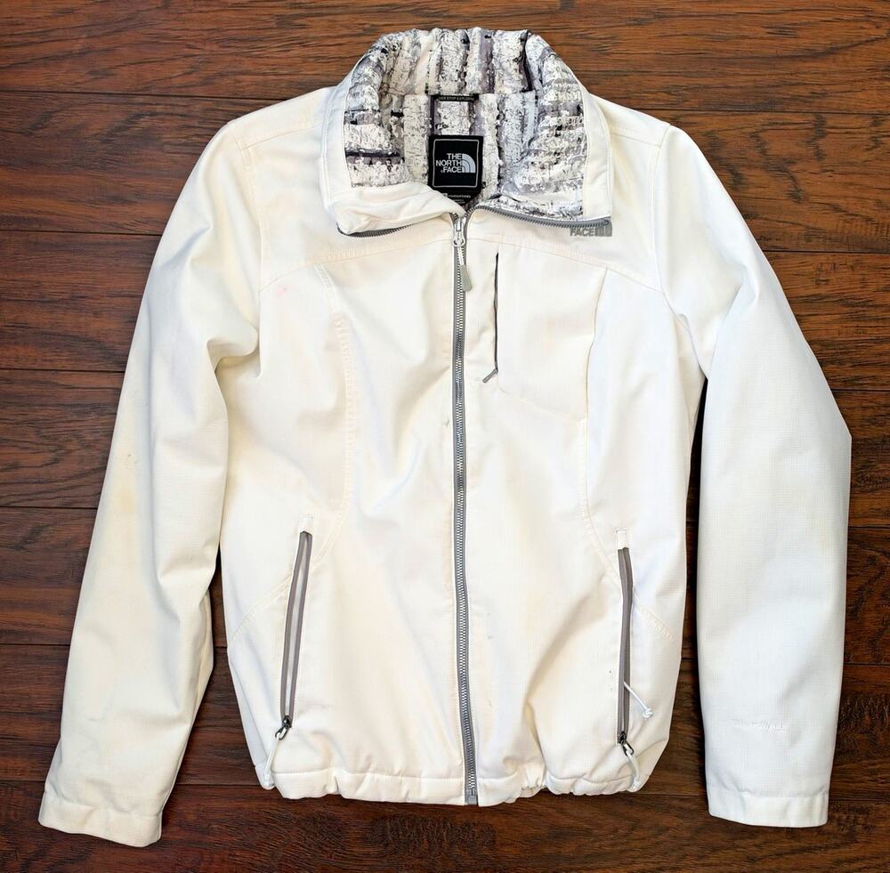 The North Face Women’s M WindWall PrimaLoft Insulated Jacket White Birch Print